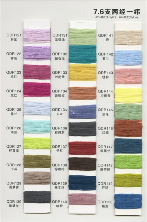 7.6 Needle two warp one weft yarn OEM customization, Nylon blended yarn hand-woven yarn OEM customization, nylon blended yarn OEM customization