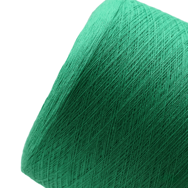 Recycled polyester cotton yarn sample, colored yarn fabric textile sample, cotton blended yarn sample