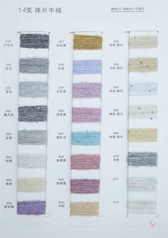 Bead lint color customization, bead lint yarn color customization, bead lint cored yarn color customization