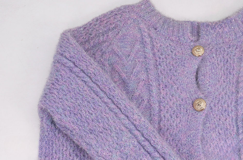 Here's the dress we made with this mohair yarn, and I have to say, it's really great!