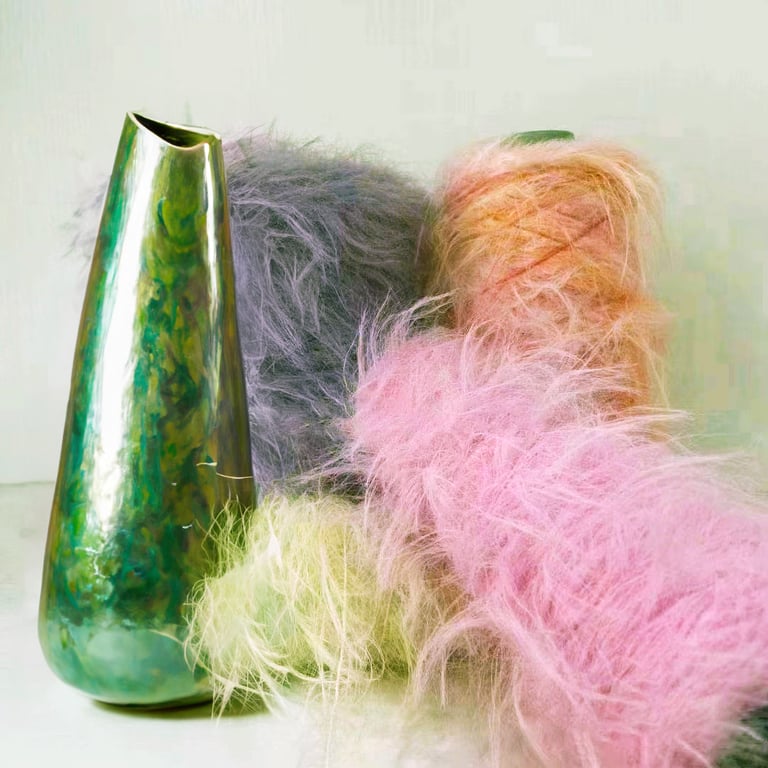 Nylon yarn, feather yarn, smooth feel, easy to match colors