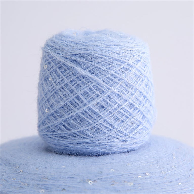 Sequins yarn wholesale, 18S/2 color sequins yarn, 40% acrylic, 22% nylon, 32% polyester, 6% sequins, blended sequins yarn