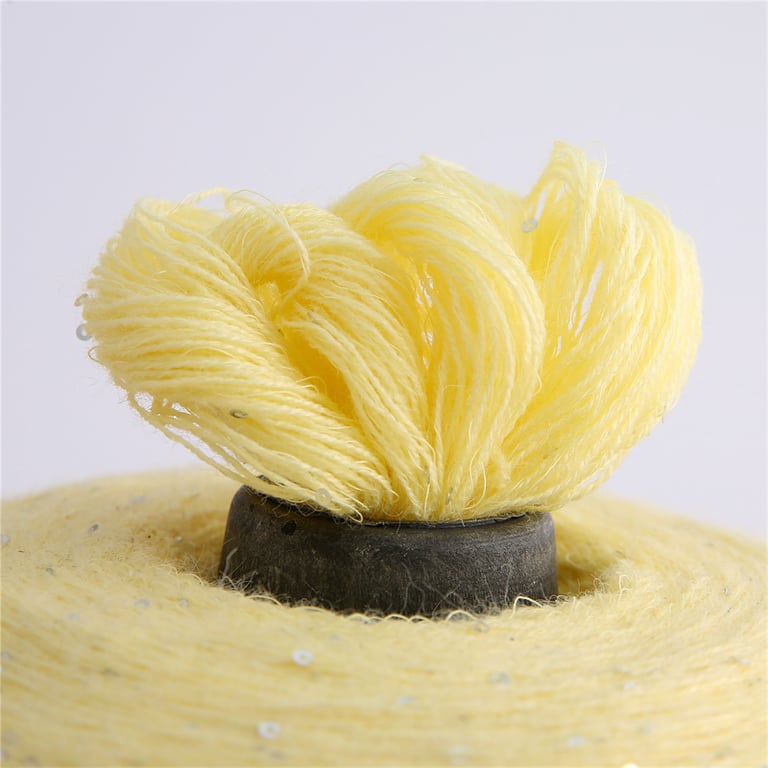 Hand woven cheap blended yarn, sequin yarn