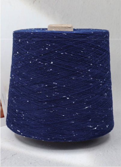 Color polka dot cotton yarn high toughness 98% cotton 2% polyester blended yarn sample display, color dot cotton sample display, 32S/2C color dot cotton sample display, color dot cotton polyester blended yarn sample display