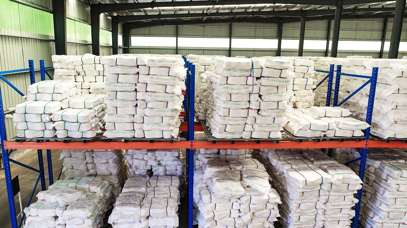 Modal yarn stock warehouse picture