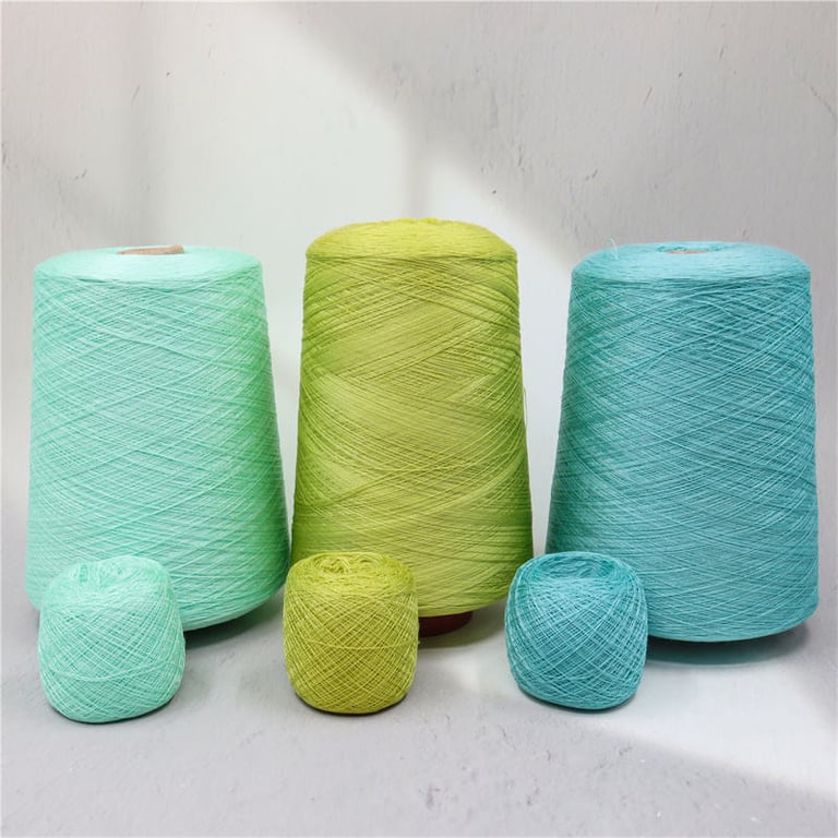 30S/2 40S/2 50S/2 100% Lyocell Manufacturer Tufted Crochet T-shirts for crochet fine combed silk yarns